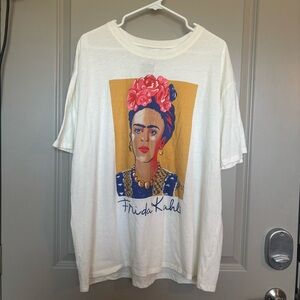 Frida Kahlo Graphic White Tee